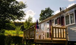 mobil home avec terrasse domaine de litteau